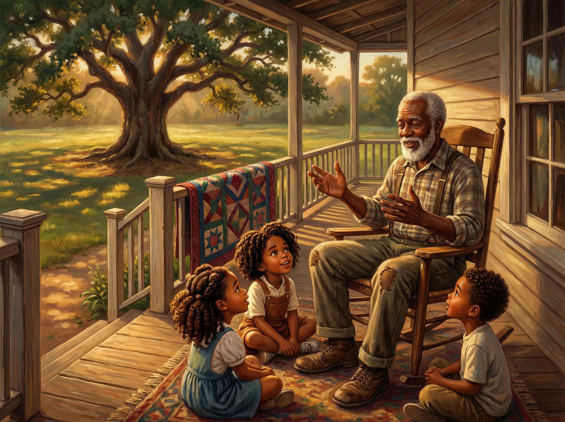 African-American heritage illustration showing rich cultural detail